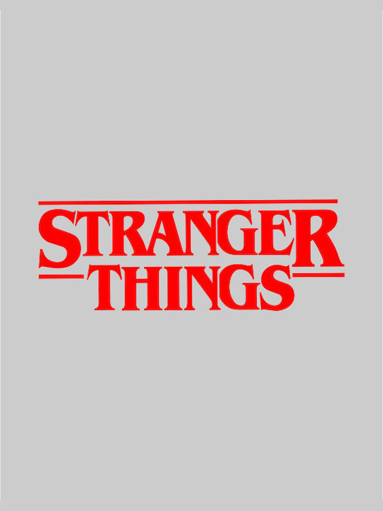 Stranger Things W Φούτερ σε Γκρι Melange χρώμα