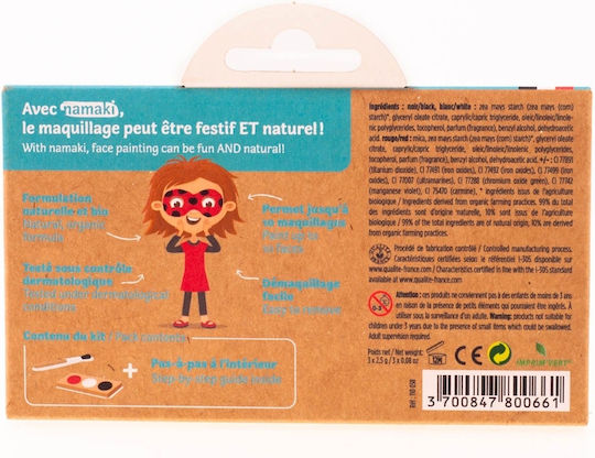 Pirate & Ladybug Karneval Face Painting 2.5gr Mehrfarbig 3Stück