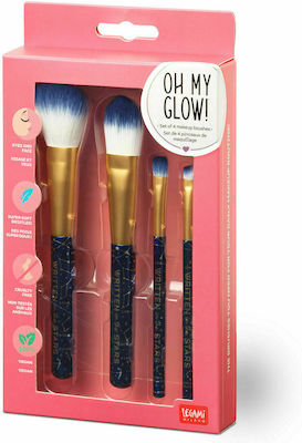 Legami Milano Synthetic Make Up Brush Set Oh My Glow Stars 4pcs