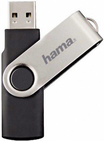 HAMA Rotate 64GB USB 2.0 Stick Schwarz