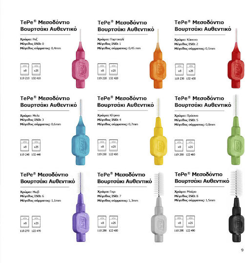 TePe Original Interdental Brushes 1.5mm Black 8pcs