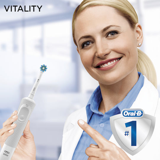 Oral-B Vitality 100 Cross Action Electric Toothbrush with Timer White