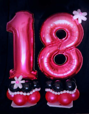 Balloon Foil Jumbo Number 2 Pink 101.6cm Fuchsia