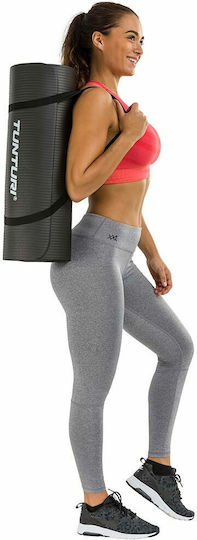 Tunturi Fitnessmat Στρώμα Γυμναστικής Pilates Μαύρο (180x60x1.5cm)