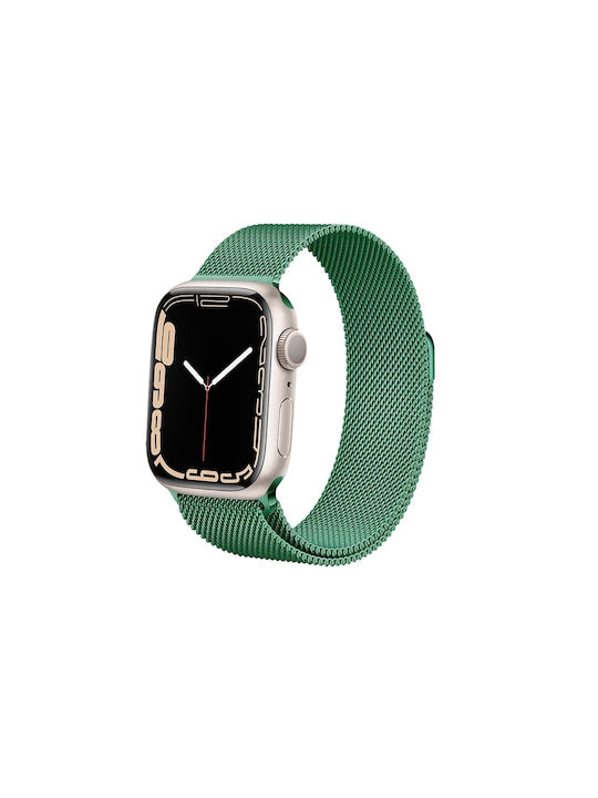 Crong Milano Λουράκι Μεταλλικό Πράσινο (Apple Watch 42/44/45mm)