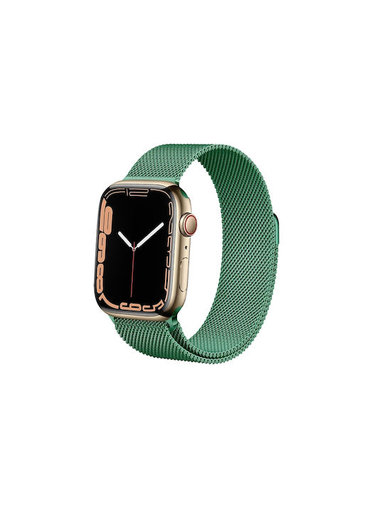 Crong Milano Λουράκι Μεταλλικό Πράσινο (Apple Watch 42/44/45mm)