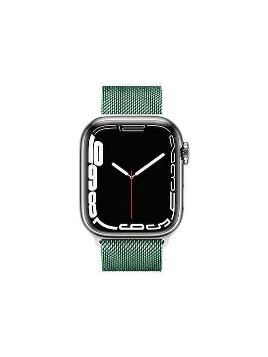 Crong Milano Strap Stainless Steel Green (Apple Watch 38/40/41/42mm) CRG-40MST-GR