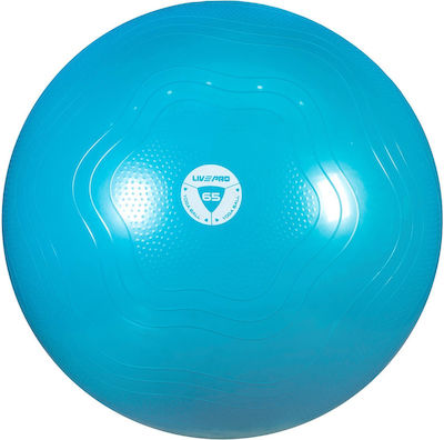 Live Pro Core Fit Pilates Ball 65cm 1.2kg Blue