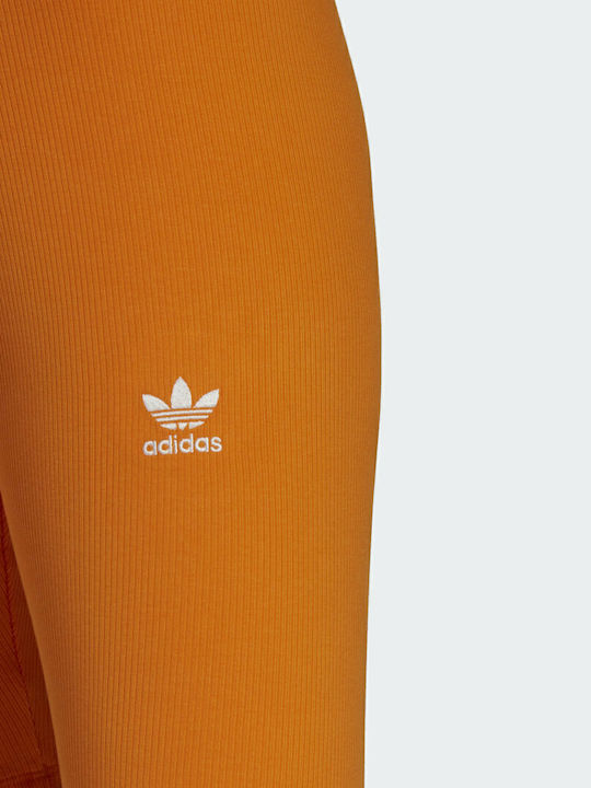 Adicolor Essentials Training Γυναικείο Ποδηλατικό Κολάν Ψηλόμεσο Bright Orange