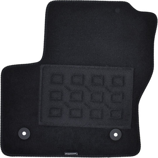 Cik Set of Front and Rear Mats 4pcs for Ford Grand C-Max 2011-2019 Black
