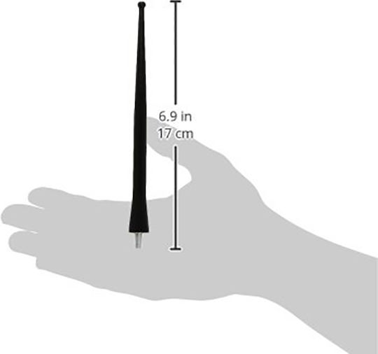 Bottari Car Antenna Roof Threaded 16cm for Radio in Black Color