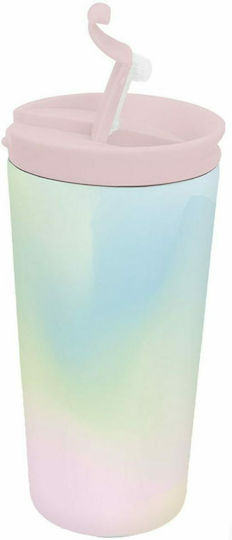 iDrink Rainbow Ποτήρι Θερμός Ανοξείδωτο BPA Free 350ml Πολύχρωμο με Επιστόμιο