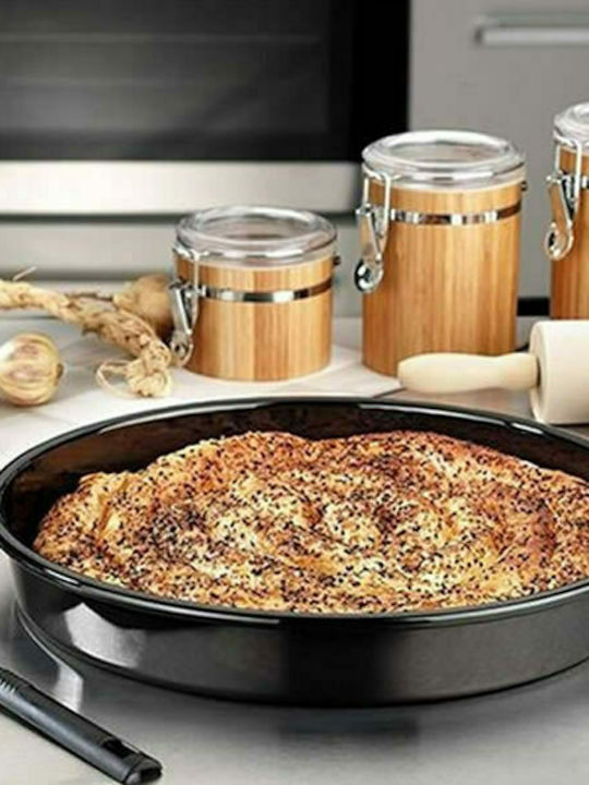 Viosarp Aluminum Baking Pan with Enamel Interior Coating