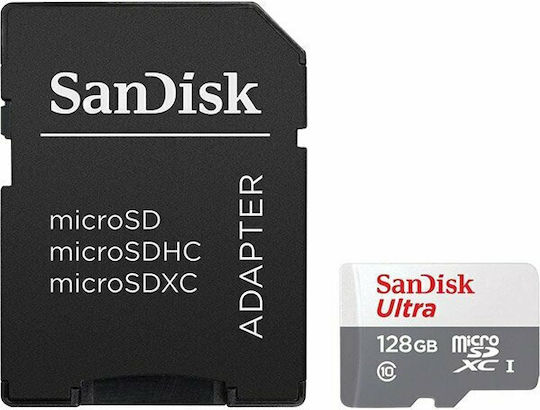Sandisk Ultra microSDXC 128GB U1 A1 UHS-I 100MB/s with Adapter