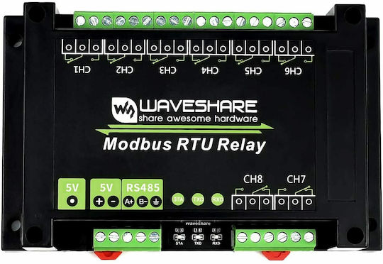 Waveshare Industrial Modbus RTU 8-ch Relay Module