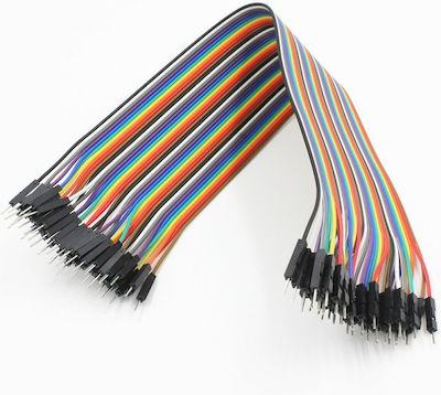 Haitronic Wires Cables Arduino 20cm 40pcs Long Male - Male Jumper for Arduino