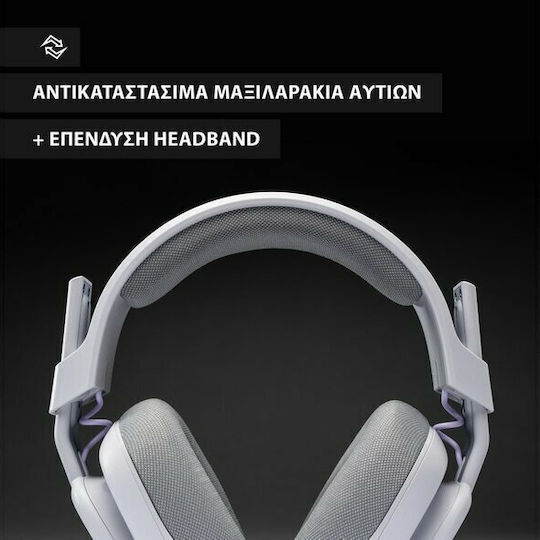 Astro A10 Over Ear Gaming Headset με σύνδεση 3.5mm Γκρι