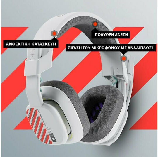Astro A10 Gen. 2 Over Ear Gaming Headset with Connection 3.5mm White