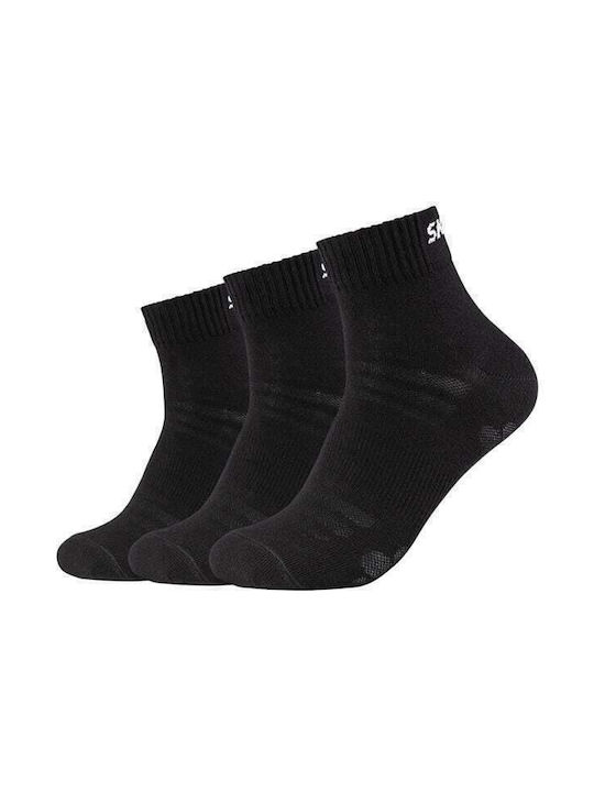 Skechers Solid Color Socks Black 3Pack