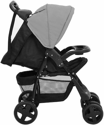 vidaXL 2 in 1 Baby Stroller Suitable for Newborn Gray