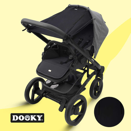 Dooky Σκίαστρο Καροτσιού Μαύρο Ύφασμα Σκίαστρο Black