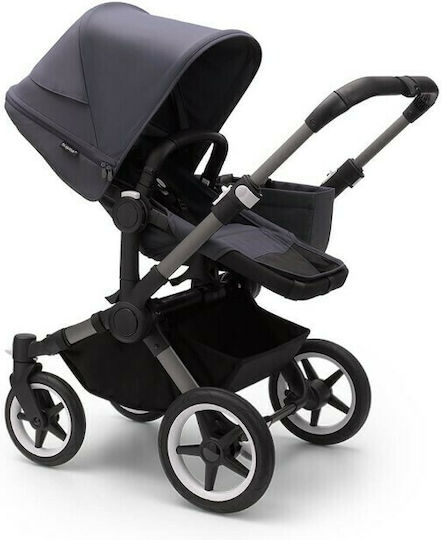 Bugaboo Πολυκαρότσι Donkey 5 Mono 2 in 1 Complete Graphite - Stormy Blue