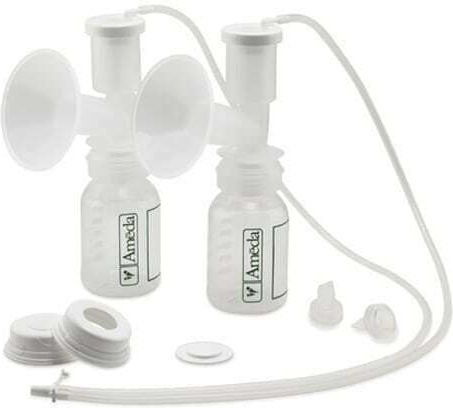 Ameda Manual Double Breast Pump HygienKit White