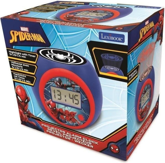 Lexibook Επιτραπέζιο Ρολόι Spiderman Μπλε