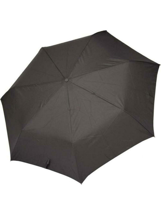 Happy Rain Essentials Автоматична Чадър за Дъжд Компактен Черен