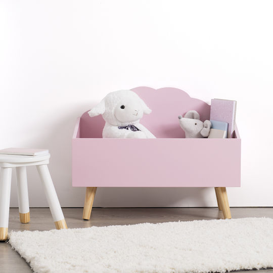 Atmosphera Детска кутия за съхранение Cloud Розов 58x28x45см 1бр