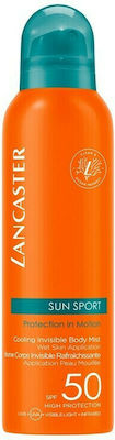 Lancaster Sun Sport Cooling Invisible Crema protectie solara Mist pentru Corp SPF50 în Spray 200ml