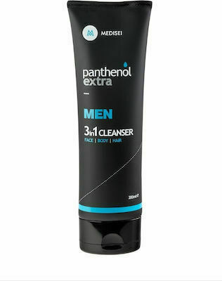 Medisei Gel Καθαρισμού Panthenol Extra Men 3 in 1 για Ευαίσθητες Επιδερμίδες 200ml