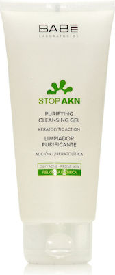 Babe Laboratorios Gel Curățare Stop Akn Purifying Cleansing Gel pentru Piele Grasă 200ml