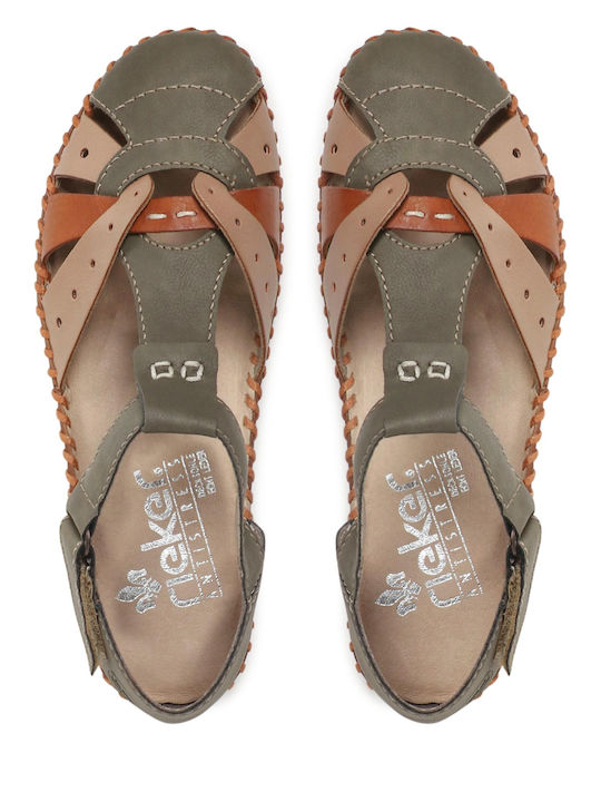 Leather Women's Anatomic Khaki Sandals