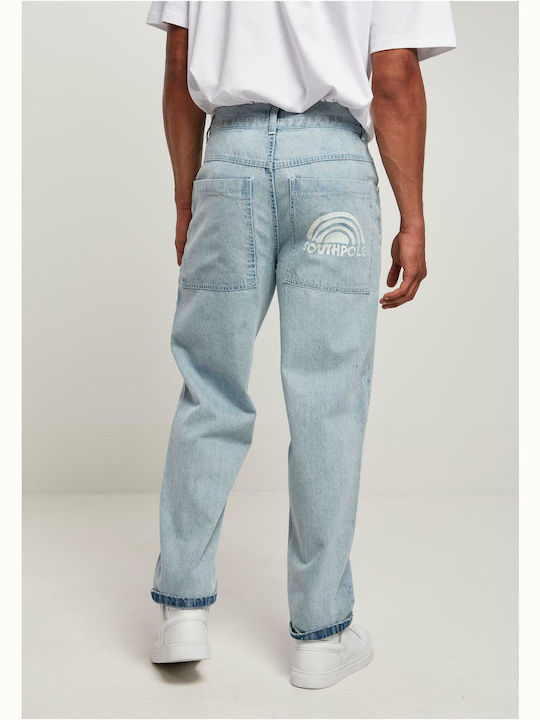 Southpole Men's Jeans Pants Retro Light Blue