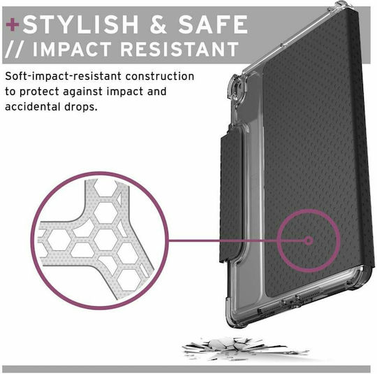 UAG U Lucent Флип капак Устойчив Черен (iPad Pro 11" 1/2/3/4 поколение, iPad Air 10.9" 4/5 поколение) 12329N314040