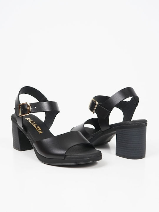 Leather Sandals Black
