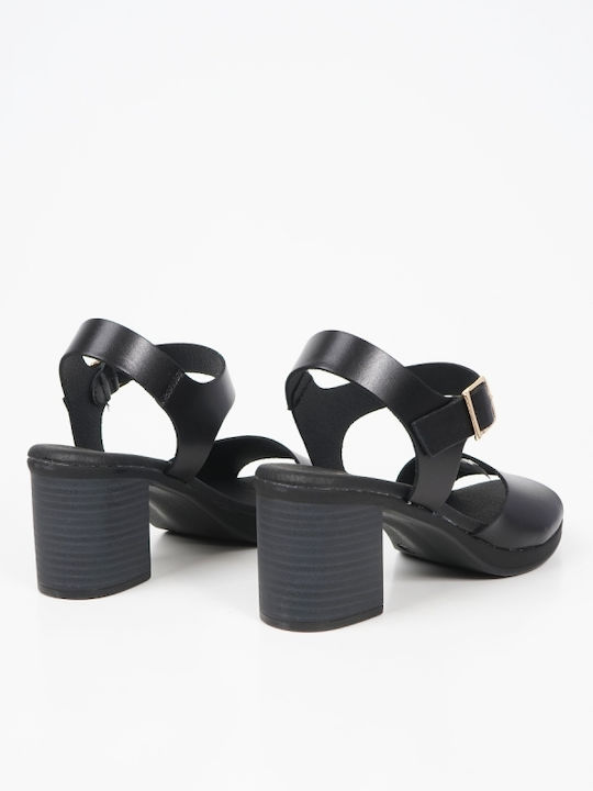 Leather Sandals Black