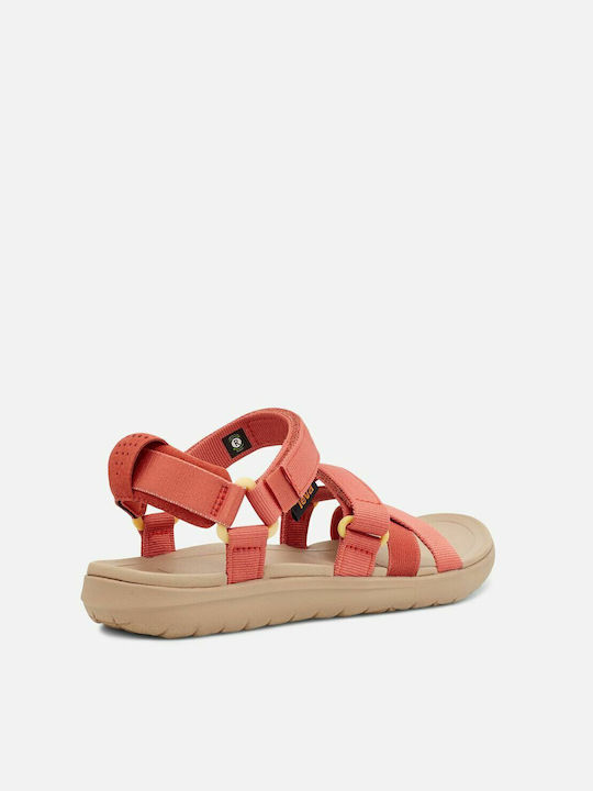 Women's Flat Sandals Sporty in Pink Color