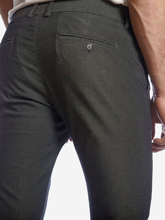 Trousers Chino Elastic in Slim Fit Navy Blue