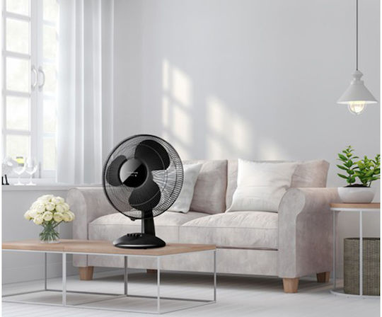 Taurus Greco 16 Elegance Настолен Вентилатор 40W С Диаметър 40см Черен