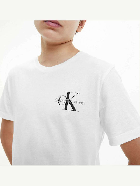 Παιδικό T-shirt Λευκό Chest Monogram