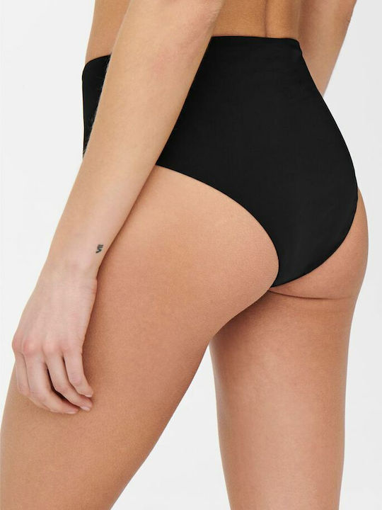 Bikini Slip Ψηλόμεσο Μαύρο
