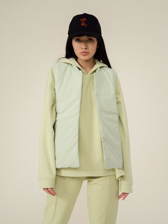 Women's for Hiking Short Puffer Jacket for Spring or Autumn Mint