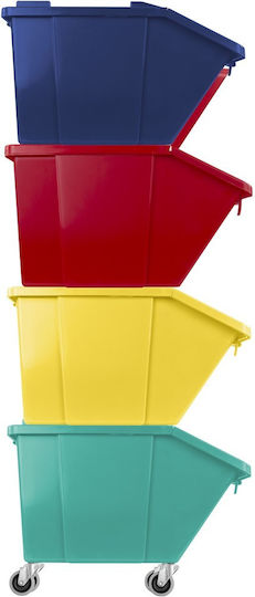 TTS Cleaning Plastic Waste Bin 45lt Yellow