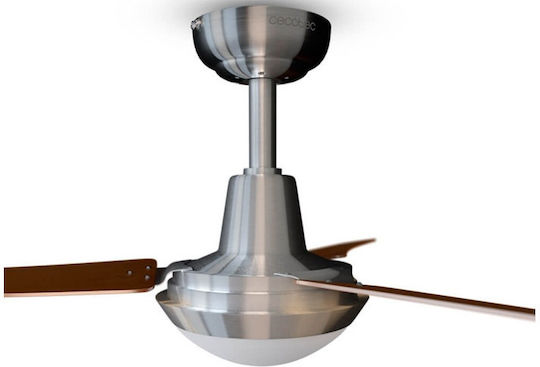 Cecotec EnergySilence Aero 480 Deckenventilator 106cm mit Leuchte Braun / Silber