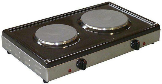 Pitsilos S2/IX Enamel Countertop Double Burner Black