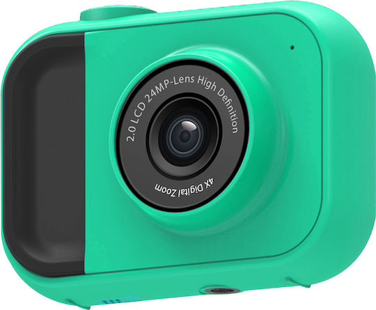Lamtech 2in1 Action Camera Full HD (1080p) Underwater (with Case) with Screen 2" Green