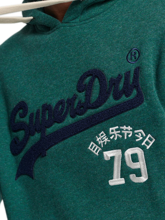 Superdry Vintage Logo Interest Green with Hood