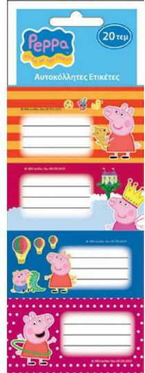 Διακάκης Peppa Pig Ετικέτες Τετραδίων 20τμχ